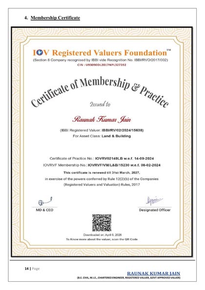 Membership Certificate (1/6)