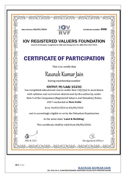 Membership Certificate (3/6)