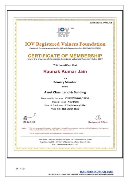 Membership Certificate (4/6)