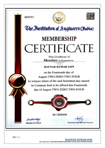 Membership Certificate (5/6)