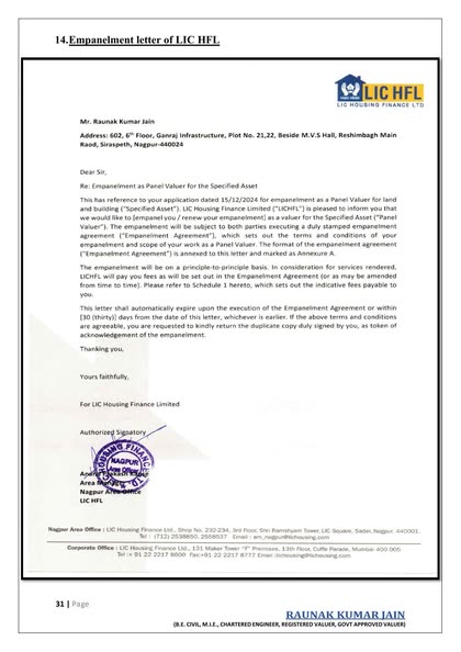 LIC Housing Finance — Empanelment