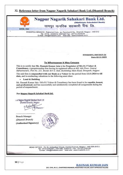 Reference — Nagpur Nagarik Sah. Bank (Dhantoli)