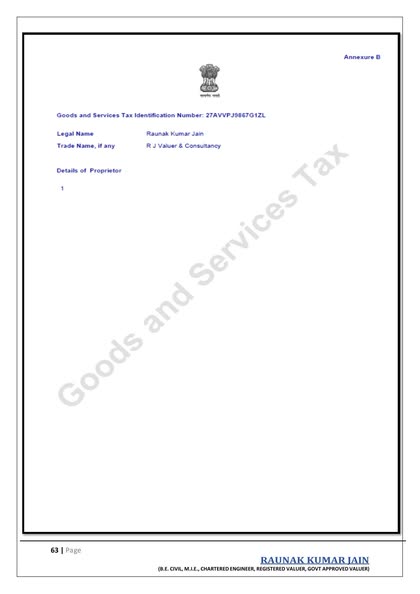 GST Registration Certificate (3/3)